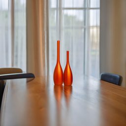 Dupla Vasos Decorativos de Cerâmica Garrafa Laranja Tulipa Amsterdã - 6