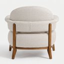 Ver imagem 6 de Poltrona Decorativa Dina Base Madeira Castanho Linho Cru - Nexta Casa