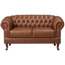 Ver imagem 3 de Namoradeira Chesterfield Duque 2 Lugares em Couríssimo Whisky