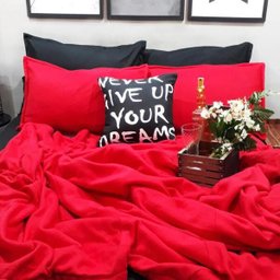 COBERTOR SOLTEIRO KING DUPLO SOFT MAIS DUAS FRONHAS VERMELHO - 7