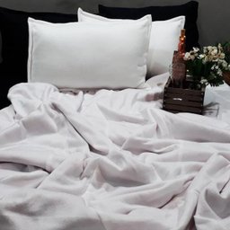 COBERTOR CASAL COMUM DUPLO SOFT MAIS DUAS FRONHAS BRANCO - 2