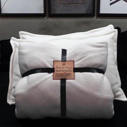 COBERTOR CASAL COMUM DUPLO SOFT MAIS DUAS FRONHAS BRANCO - 5