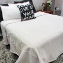 Ver imagem 1 de Cobertor Solteiro King Duplo Soft Mais Duas Fronhas Branco