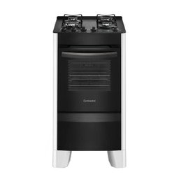 Fogão de Piso Continental 4 Bocas Fc4Vs, Mesa de Vidro, Acendimento Automático, Prata, Bivolt - 2