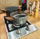 Ver imagem 2 de Cooktop 2 Bocas Cozinha Profissional em Aço Inox Fogão de Mesa a Gás Cozix
