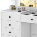 Ver imagem 6 de Kit Penteadeira com Banqueta em Mdf 00808900x022034 Branco Lpa