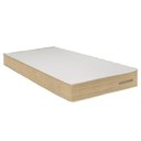 Ver imagem 7 de Cama Box com Colchão Solteiro Poli D33 Solteirão Espuma Courino Branco Ortobom