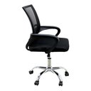 Ver imagem 5 de Kit 2 Cadeiras de Escritório Mesh Assento Estofado Giratória Cor Preto