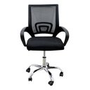 Ver imagem 3 de Kit 2 Cadeiras de Escritório Mesh Assento Estofado Giratória Cor Preto