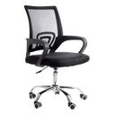 Ver imagem 1 de Kit 2 Cadeiras de Escritório Mesh Assento Estofado Giratória Cor Preto