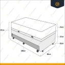 Ver imagem 5 de Box Baú e Aux + Colchão Ortobom Airtech Springpocket 88 Cm