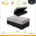 Ver imagem 2 de Box Baú e Aux + Colchão Ortobom Airtech Springpocket 88 Cm