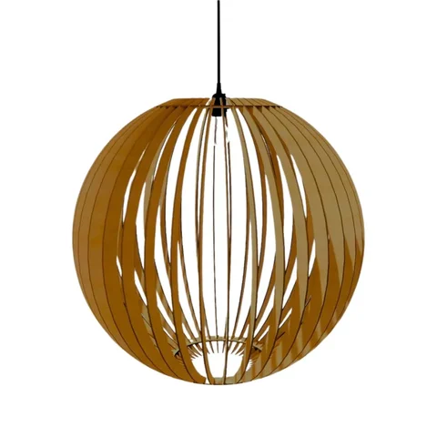Luminária Teto Tipo Pendente Celestial Mdf:marrom