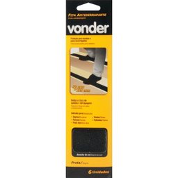 Fita antiderrapante 50mmx220mm preta com 6 peças - Vonder - 4