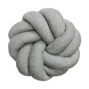 Almofada de Nó Circle Cinza Mescla Claro