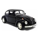 Ver imagem 2 de Super Carrinho de Ferro Miniatura Fusca Carros Brinquedo 1:32 Cor Preto