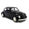 Super Carrinho de Ferro Miniatura Fusca Carros Brinquedo 1:32 Cor Preto - 2