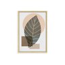 Quadro com Moldura Folha Premium MADEIRA CLARA - Grande - 2