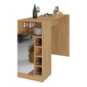 Ver imagem 2 de Bancada Balcão/mesa de Cozinha com Adega 1 Porta e Espelho Multimóveis Mp2248