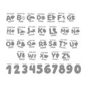 Ver imagem 2 de Adesivo Alfabeto Infantil Números Coloridos Criança