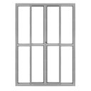 Ver imagem 1 de PORTA BALCÃO 4 FOLHAS L25 - BRILHANTE 2,10 X 2,00