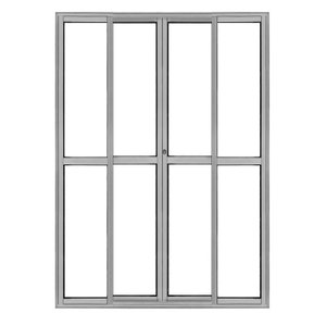 PORTA BALCÃO 4 FOLHAS L25 - BRILHANTE 2,10 X 2,00