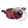 Panela Caçarola Tramontina Paris Antiaderente com Tampa de Vidro 20 Cm 2,9 L Vermelho - 2