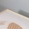 Conjunto 2 Quadros com Moldura Minimalist MADEIRA CLARA - Médio - 3