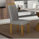 Ver imagem 1 de Cadeira para Mesa de Jantar 2 Unidades Doha Mdf - Leifer