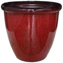 Ver imagem 3 de Vaso Decorativo para Plantas Grandes Auto Brilho para Sala (liso/terrracota)