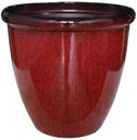 Ver imagem 3 de Vaso Decorativo para Plantas Grandes Auto Brilho para Sala (liso/terrracota)