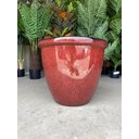 Ver imagem 4 de Vaso Decorativo para Plantas Grandes Auto Brilho para Sala (liso/terrracota)