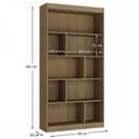 Ver imagem 3 de Estante para Livros 93 Cm Avelã Tx/avelã Tx Ho-2907 - Hecol Móveis