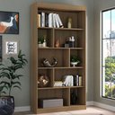 Ver imagem 1 de Estante para Livros 93 Cm Avelã Tx/avelã Tx Ho-2907 - Hecol Móveis