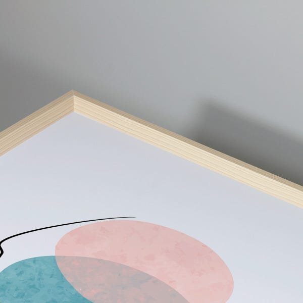 Quadro com Moldura Minimalista Moderno MADEIRA CLARA - Médio ...