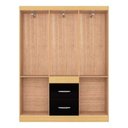 Ver imagem 3 de Guarda Roupa Casal Ambiente Milão 6 Portas Damasco Preto - Poquema