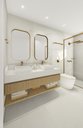 Ver imagem 4 de Porta Toalha Toalheiro de Rosto Banheiro 35cm em Aço Inox Dourado Linha Larissa Stainless