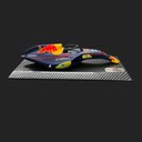 Ver imagem 5 de Miniatura de Quadro Decorativo 33cm X 12,5cm Carro F1 Rb Nº4 Azul - Gran Belo