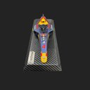 Ver imagem 6 de Miniatura de Quadro Decorativo 33cm X 12,5cm Carro F1 Rb Nº4 Azul - Gran Belo