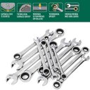 Ver imagem 2 de Jogo Chave Combinada Catraca Speedy 8 A 19mm 12 Peças Sata