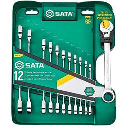 Jogo Chave Combinada Catraca Speedy 8 A 19mm 12 Peças Sata - 1
