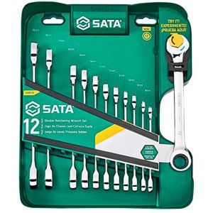 Jogo Chave Combinada Catraca Speedy 8 A 19mm 12 Peças Sata