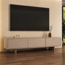 Ver imagem 3 de Rack Sala Fendi Moderno 184 cm Madeira TV 75 Cashmere 3 Portas Arto Idimex