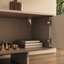 Ver mais imagens de Rack Sala Fendi Moderno 184 cm Madeira TV 75 Cashmere 3 Portas Arto Idimex