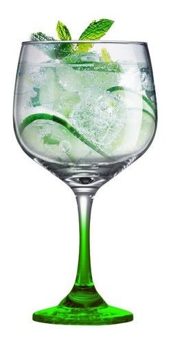Kit 2 Taças de Gin Bicolor - Vidro