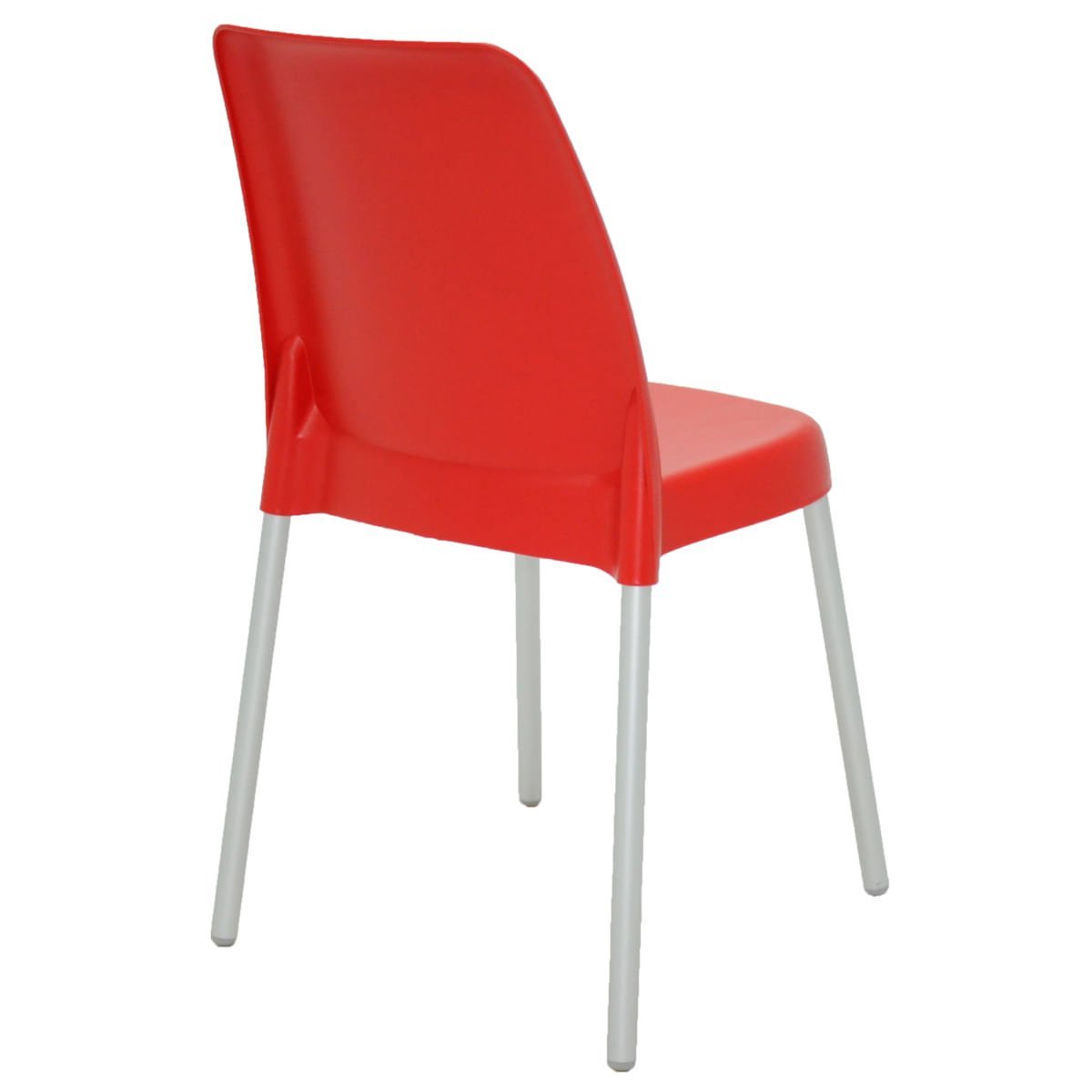 Cadeira Tramontina Vanda em Polipropileno Vermelho com Pernas de Alumínio - 5