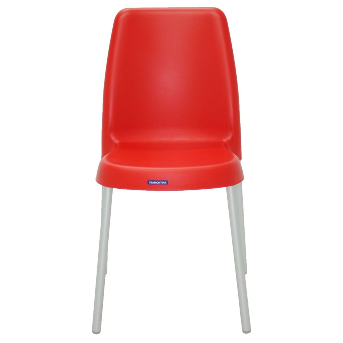 Cadeira Tramontina Vanda em Polipropileno Vermelho com Pernas de Alumínio - 2