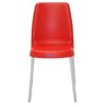 Cadeira Tramontina Vanda em Polipropileno Vermelho com Pernas de Alumínio - 2