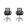 Kit 2 Cadeiras Office Santiago Móveis Preto - 1