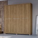 Ver imagem 2 de Guarda Roupa Casal 6 Portas 217x202 Cm E530 Nogueira Kappesberg
